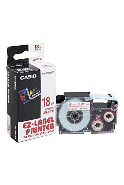 Casio Label Printer Tape XR-18X1-W-DJ Transparent/Black