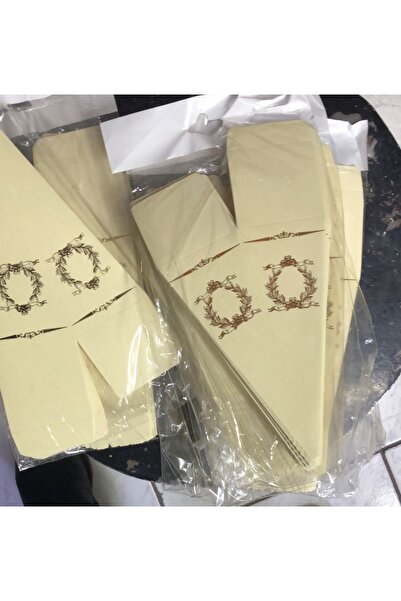 PIRISA 10 adet Piramit Külah Lokumluk Hurmalık Mevlüt Hac Umre Düğün Kına Hediyelik Dağıtmalık Şekerlik