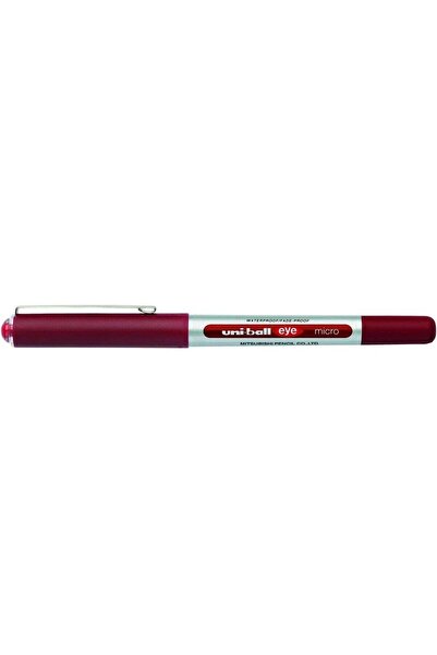 UNİ-BALL قلم حبر جاف صغير من آي - أحمر (عبوة من 12 قلمًا)