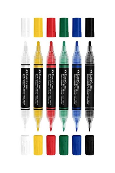 Generic FABER-CASTELL Acrylic Pen Set BE Shake&Paint 6 Classic