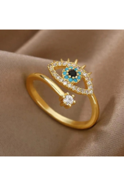 Choice Golden Anti Stress Anxiety Fidget Rings for Women Satinless Steel Spinner Sunflower Sun Star Ring Tr