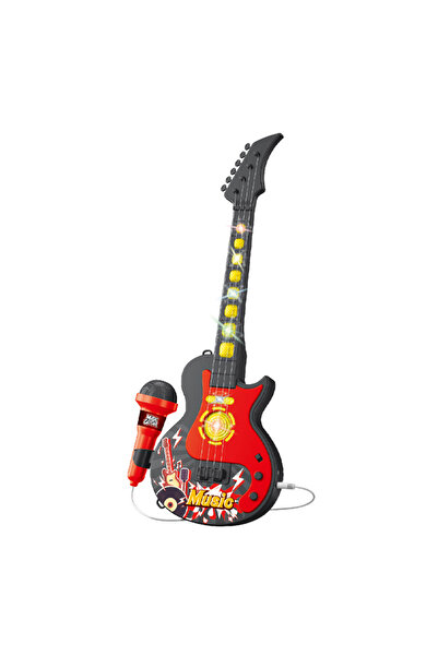 Toybox Kids Musical Toy Guitar With Microphone Lights Sound Musical Instrument Learning Educational Toys