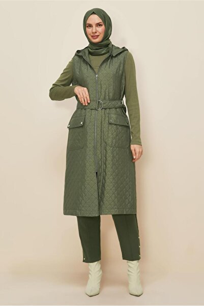 Alvina Belted Quilted Vest 46214