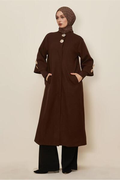 TRENDTESETTÜR Women's Brown Coat t 4526