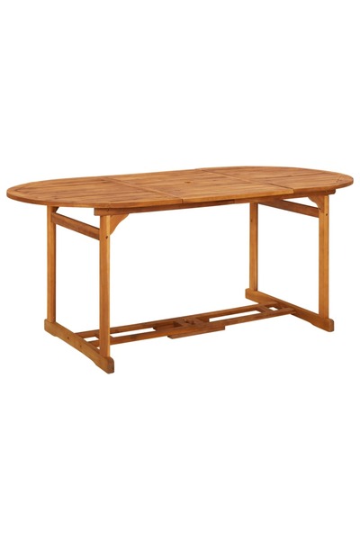 vidaxl Garden Dining Table 180x90x75 cm Solid Acacia Wood