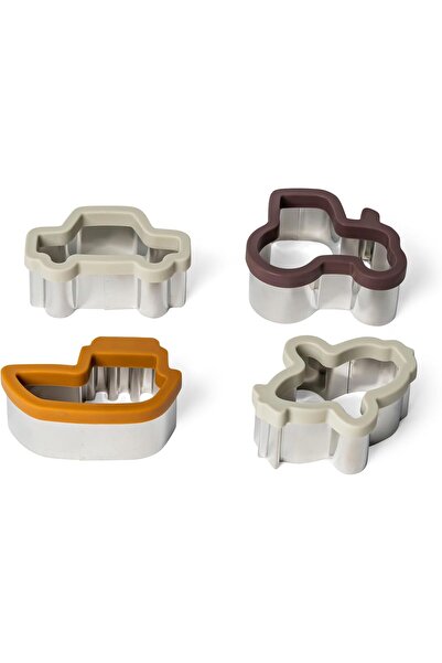 Citron Set of 4 Sandwich Cutters - Vehicles