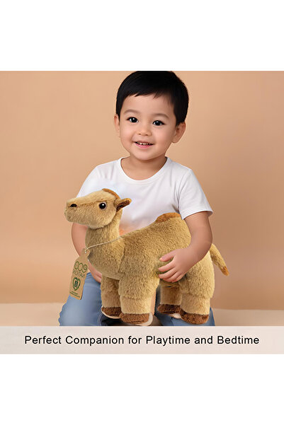 Aurora Eco Nation 12" Camel Soft Toy – Sustainable, Plush, and Huggable Brown Stuffed Animal