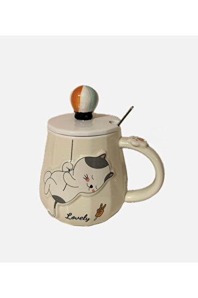 suprizegift Balloon Lid Cup with Spoon