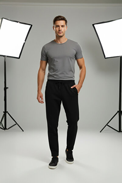 Fulla Moda Striped Sweatpants with Tie-Up Waist
