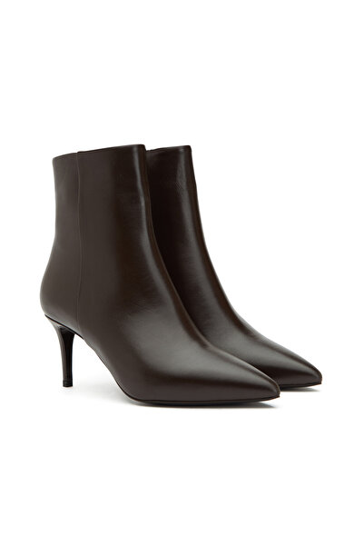 George Hogg Kahverengi Kadın Topuklu Deri Bot