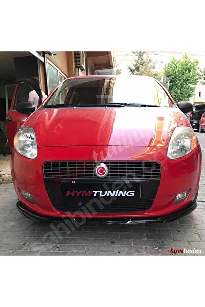 HYM Fiat Punto 3 Parça Ön Lip Parlak Siyah