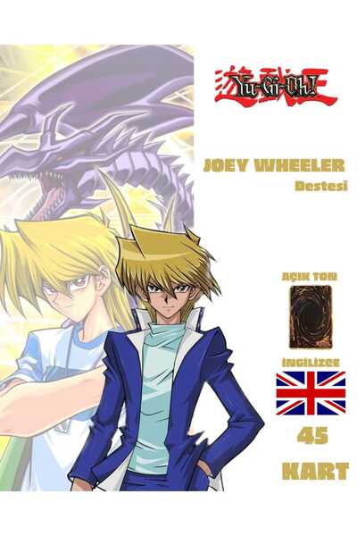 Cakmak Oyun Dukkani Yu-Gi-Oh! İngilizce Joey Wheeler Destesi 45 Yugioh Kartı