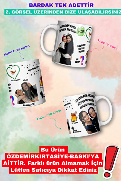 BORENO KİŞİYE ÖZEL SEN BENİM KİMİN EN YAKIN ARKADAŞI OLDUĞUMU BİLİYOR MUSUN PRENS REPLİK KUPA