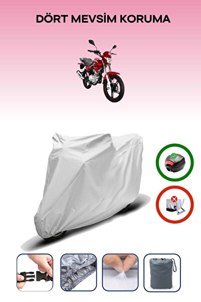 Breen Gray Rear Bag Compatible Yuki Yk-162 Goldfox Compatible Motorcycle Tarp...