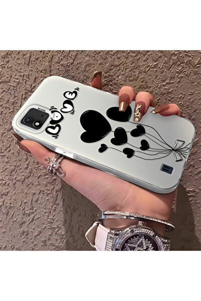 ucuc جراب هاتف من السيليكون المحمي بنمط بالون القلب متوافق مع هاتف Realme C20...