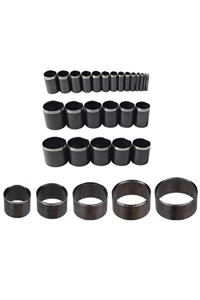 Choice 30PCS 30 Sizes Round Hole Punch(1-50mm), Hollow Punch Cutter Tool Set with Storage Case, Leather Hol