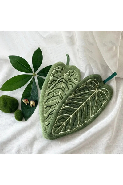 Choice 2PCS Washable Clear Plant Print Towels Ultra-Absorbent Quick-Dry Hangi...