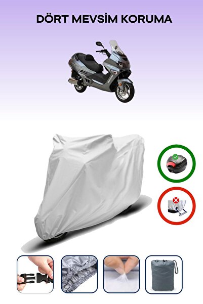 Breen Gray Rear Bag Compatible with Asia Armada 250 Compatible Motorcycle Tar...