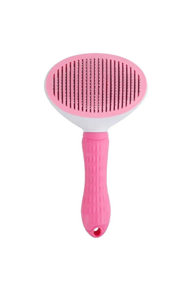 Choice Pink Dog Grooming Brush with Easy Clean Button, Pet Massage Comb for Effective Detangling and Hair R