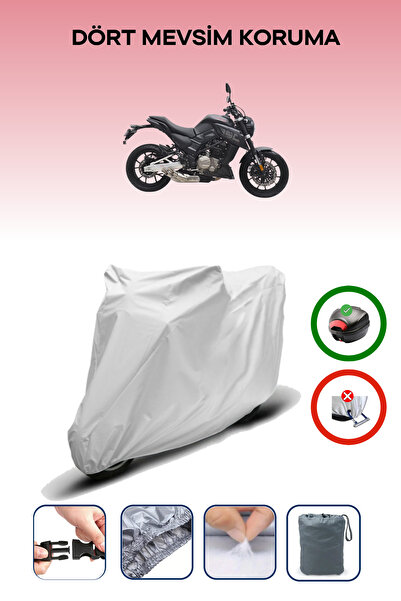 Breen Gray Rear Bag Compatible Arora Sk 250 Kv Compatible Motorcycle Tarpaulin Motor Cover