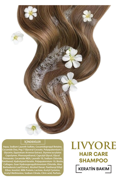 LİVYORE Hair Care Keratin Bakım Şampuanı 350 ml