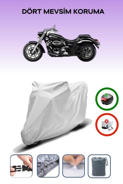 Breen Gray Rear Bag Compatible Yamaha Xvs 950 a Compatible Motorcycle Canvas ...