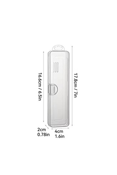 Choice علبة فرشاة أسنان شفافة، حافظة تنظيم، حامل فرشاة أسنان محمول للسفر، علب...