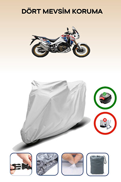 Breen Grey Rear Bag Compatible Honda Crf1100L Africa Twin Adventure Sports Dct Compatible Motorcycle Canvas