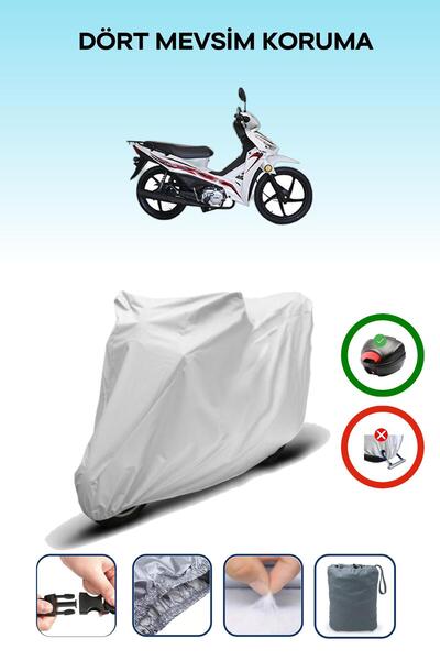 Breen Gray Rear Bag Compatible Kuba Reiz 50 Compatible Motorcycle Tarpaulin Motor Cover
