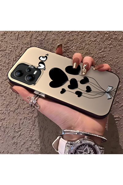 ucuc جراب هاتف من السيليكون المحمي بنمط بالون القلب متوافق مع هاتف Xiaomi Poc...