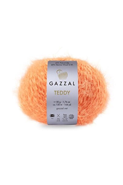 Gazzal Teddy 5-Pack Advantageous Package 40% Merino Wool 60% Polyamide – 50 g 150 m Knitting Yarn-6544-5 Pcs