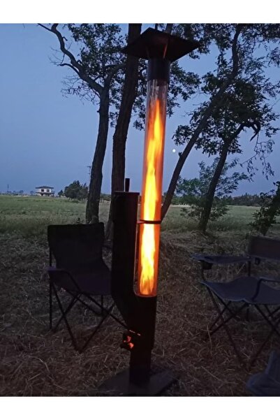 Art De Vie Pelet Soba Bahçe Balkon Kamp Teras Soba Camlı