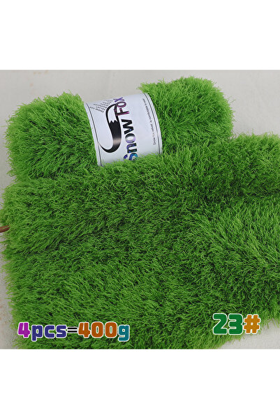 Choice خيوط فرو صناعي بلون أخضر عشبي، وزن 400 غرام، خيوط ريش، خيوط رموش، خيوط...