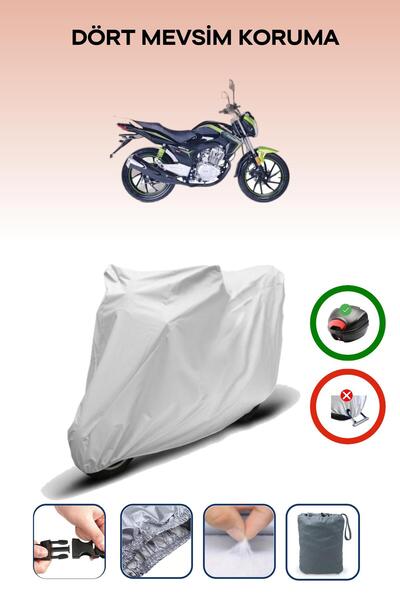 Breen Gray Rear Bag Compatible Falcon Mexico 150 Compatible Motorcycle Tarpau...
