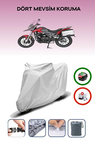 Breen Gray Rear Bag Compatible Mondial Rx1 Compatible Motorcycle Tarpaulin Motor Cover