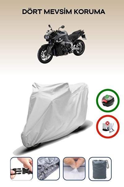 Breen Gray Rear Bag Compatible Bmw K 1300 R Compatible Motorcycle Tarpaulin M...