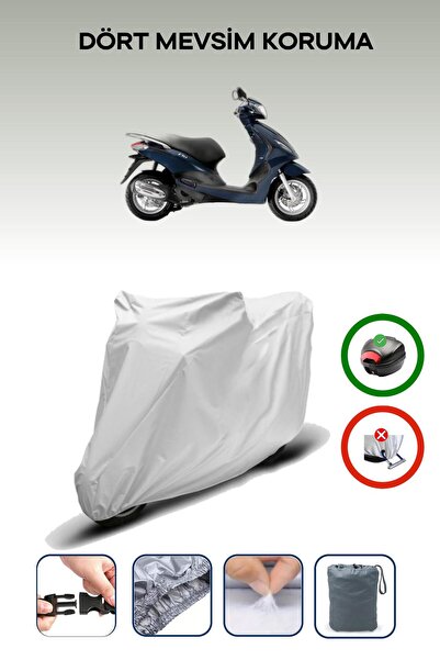 Breen Piaggio FLY 125 3V GRAY MOTORCYCLE BRAND REAR BAG COMPATIBLE