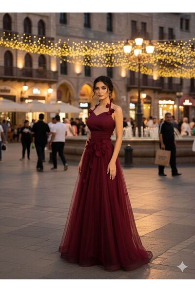 BTROON فستان سهره ناعم