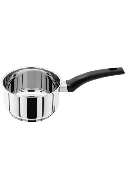 JUDGE Stellar Essentials Oală pentru lapte, Oțel inoxidabil, 14 cm, 0,9 l, Argintiu/Negru