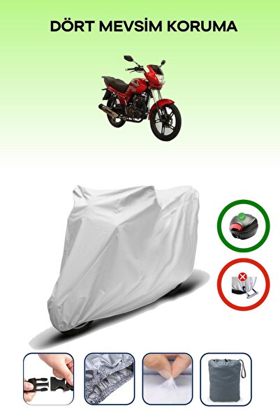 Breen Gray Rear Bag Compatible with Asia Legent 150 Compatible Motorcycle Tar...