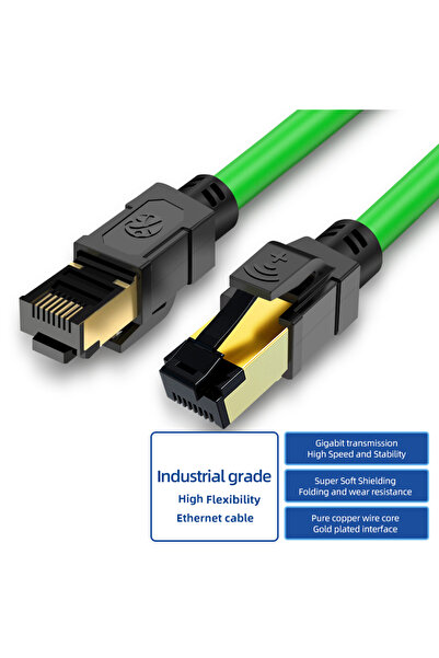 Choice كابل إيثرنت صناعي CAT6A بطول 8 أمتار، يدعم سرعة 10 جيجابت في الثانية، ...