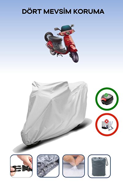 Breen Gray Tail Bag Compatible Honda Kinetic Dx Compatible Motorcycle Tarpaul...