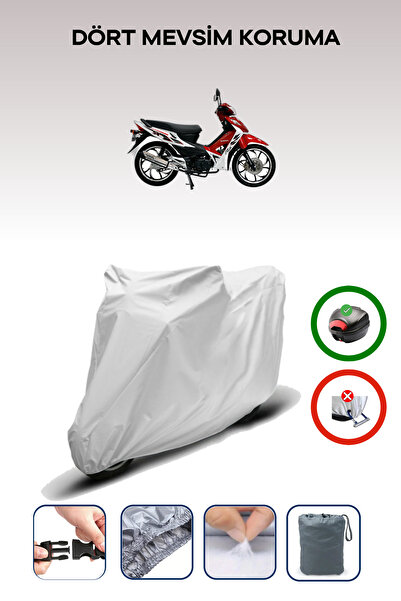 Breen Gray Rear Bag Compatible Mondial 125 Sfs Compatible Motorcycle Tarpaulin Motor Cover