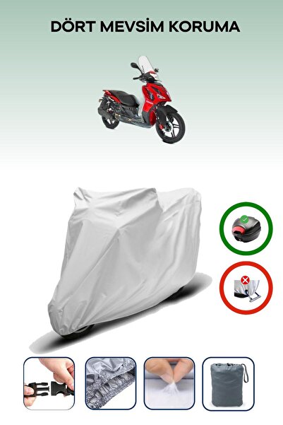 Breen Gray Rear Bag Compatible Kanuni Explorer Compatible Motorcycle Tarpauli...