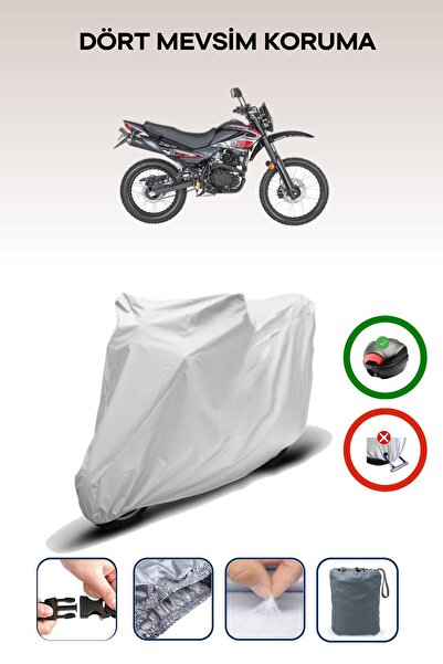 Breen Gray Rear Bag Compatible Mondial X-Treme Max Compatible Motorcycle Tarp...