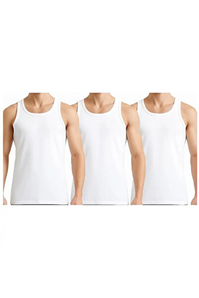 doneel Mens Cotton Innerwear Sleeveless Vest White 3pcs Pack- Medium Size