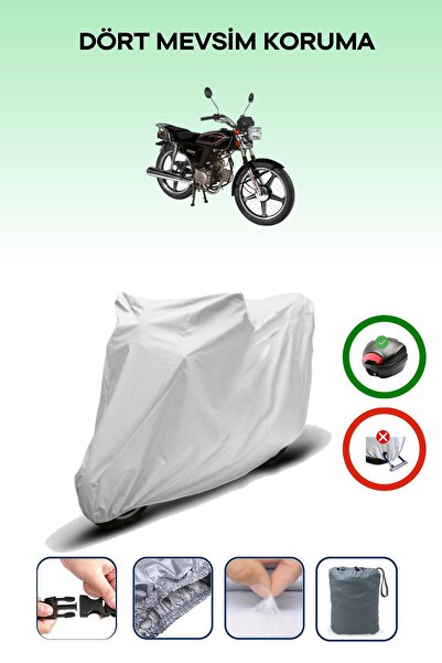Breen Gray Rear Bag Compatible Arora Ar 50-30 Compatible Motorcycle Tarpaulin...