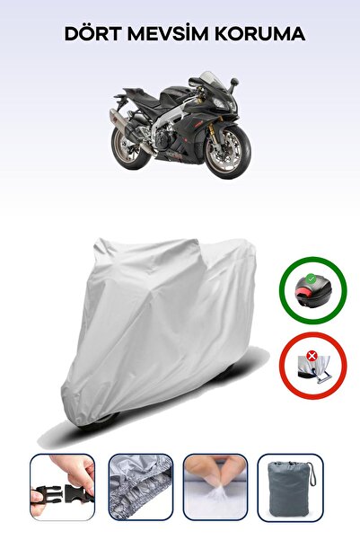 Breen Gray Rear Bag Compatible Aprilia Rsv4 Factory Compatible Motorcycle Tar...