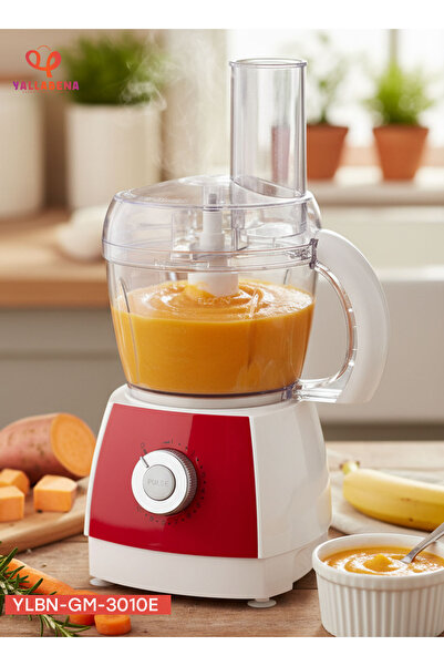 Generic 300W Food Processor 0.8L Bowl 10 Speeds Pulse Function Chopping Slici...