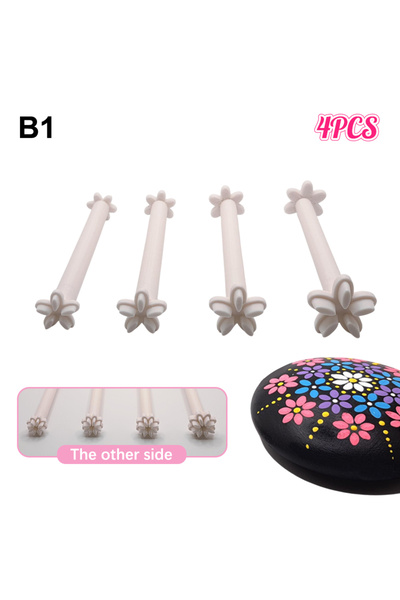 Choice مجموعة أدوات التنقيط الزهرية B1، قلم ختم فني، قلم رسم بالنقاط، أداة نق...